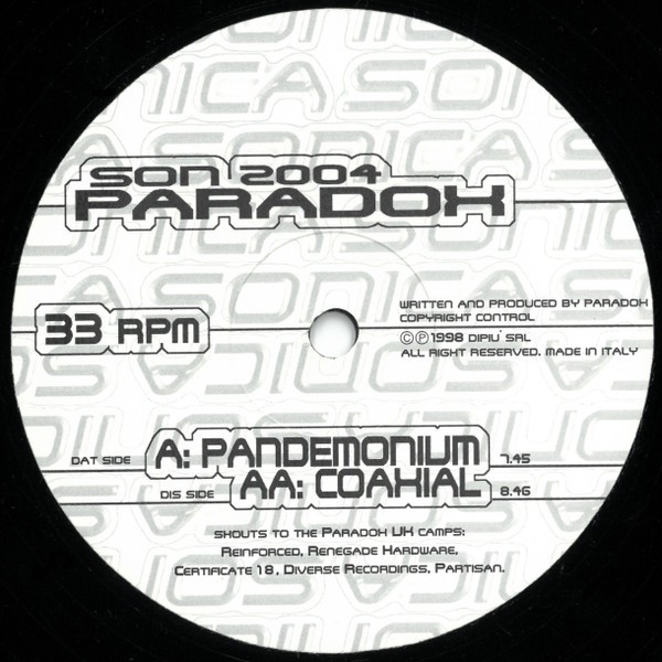 Pandemonium / Coaxial cover