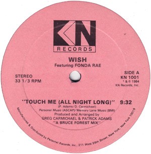 Touch Me (All Night Long) cover
