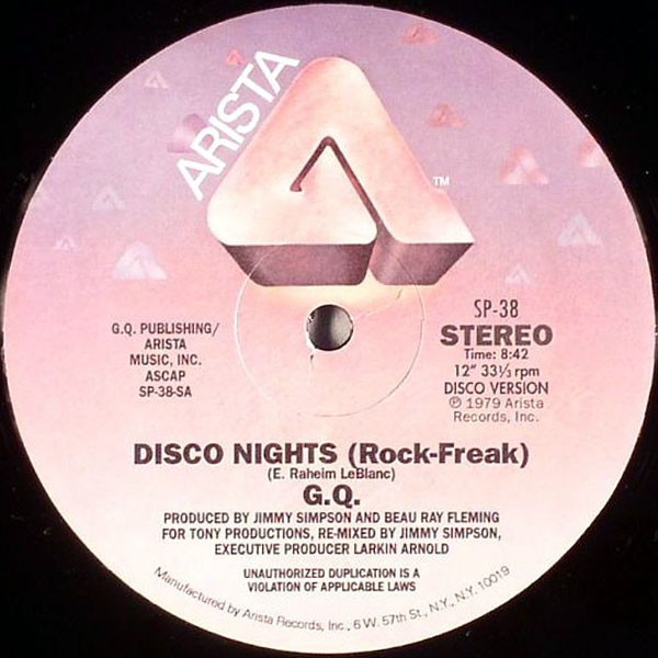 Disco Nights (Rock-Freak) / Boogie Oogie Oogie cover