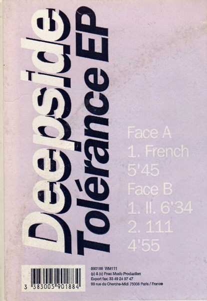 Tolérance EP cover
