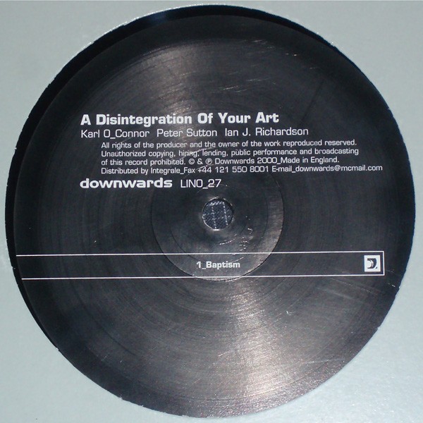A Disintegration Of Your Art cover
