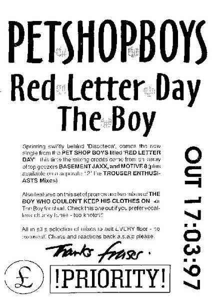 A Red Letter Day cover