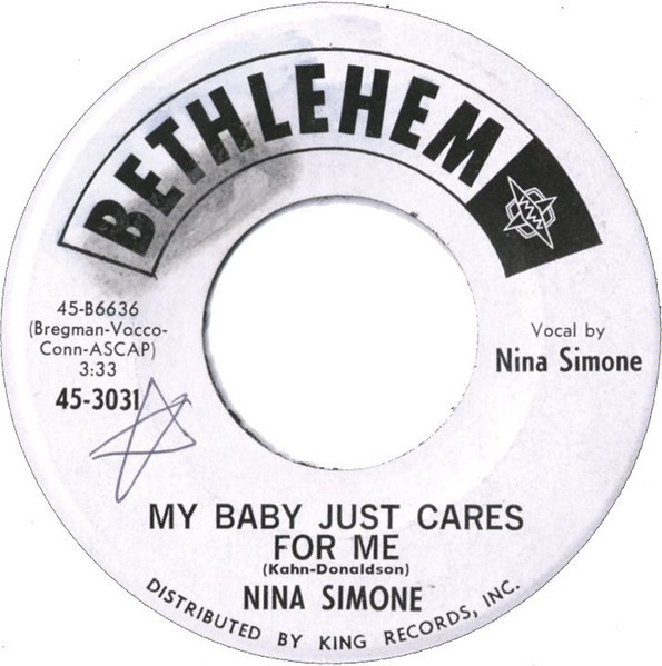 My Baby Just Cares For Me cover