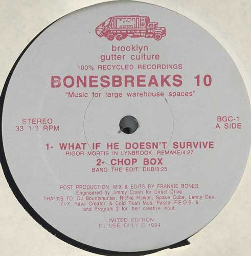 Frankie Bones Presents Bones Breaks 10 cover