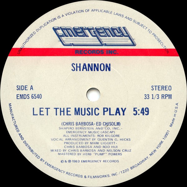 Let The Music Play cover