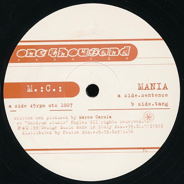 Mania cover