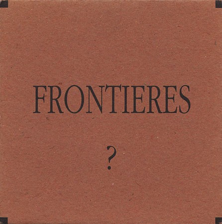 Frontières ? cover