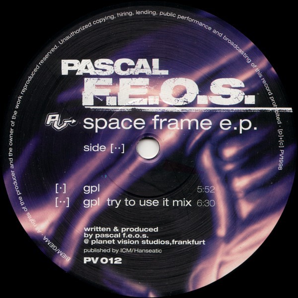 Space Frame E.P. cover