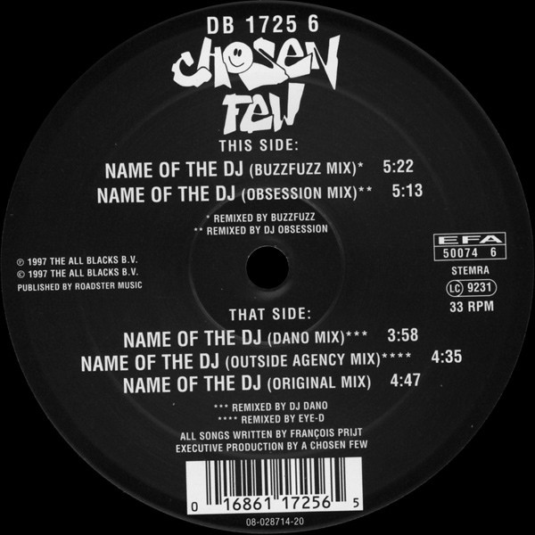 Name Of The DJ (Remixes) cover
