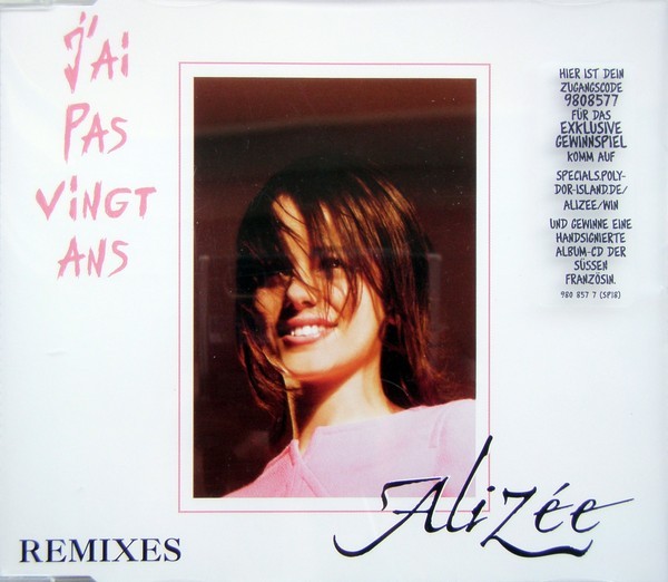 J'Ai Pas Vingt Ans (Remixes) cover