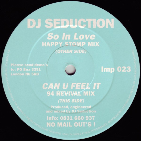 So In Love / Can U Feel It (Remix) cover