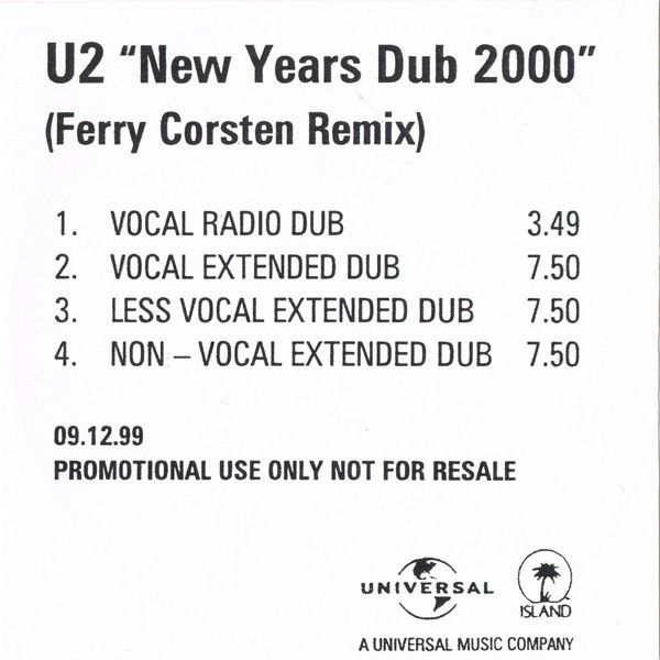 New Years Dub 2000 (Ferry Corsten Remix) cover