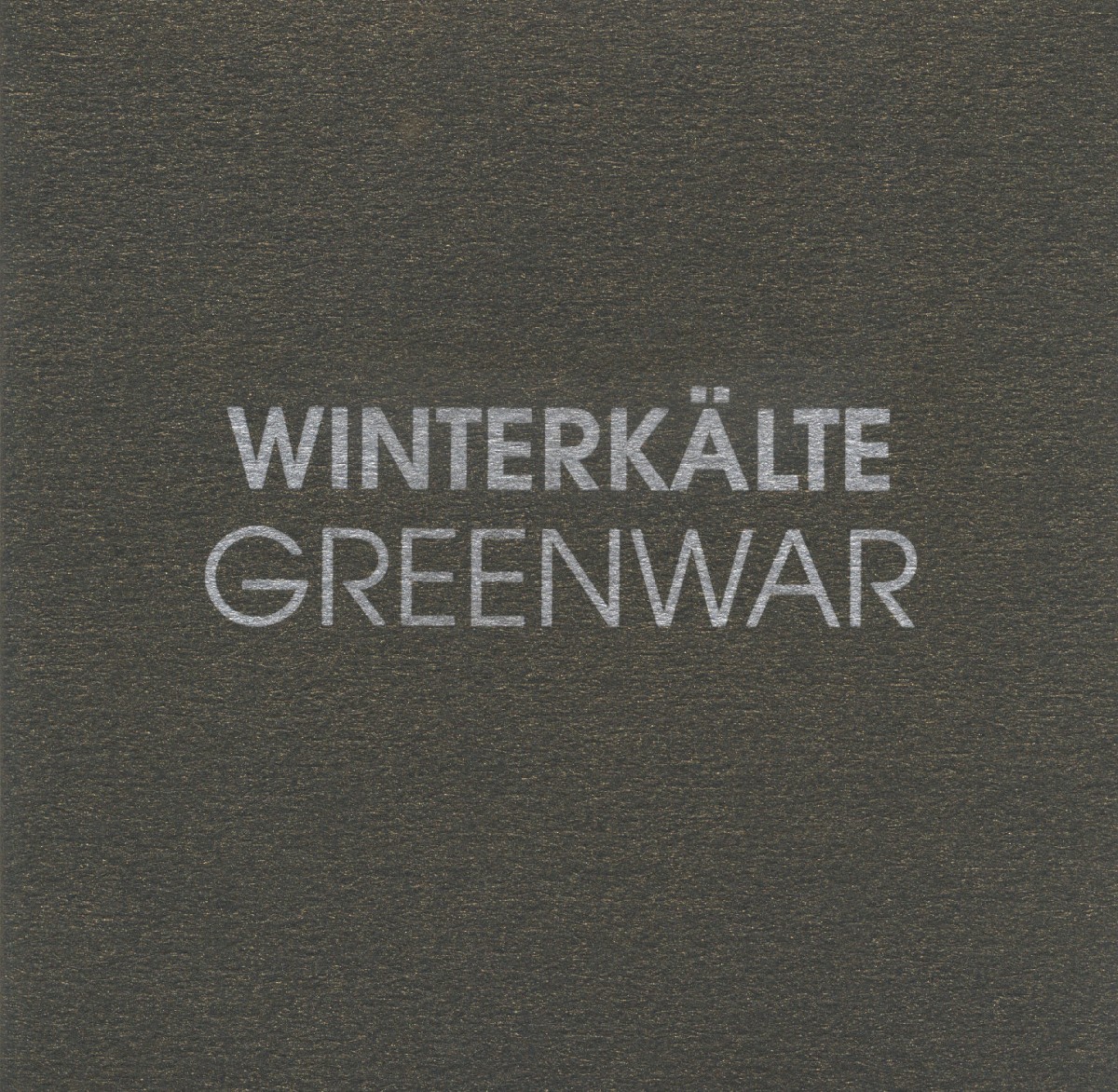 Greenwar cover