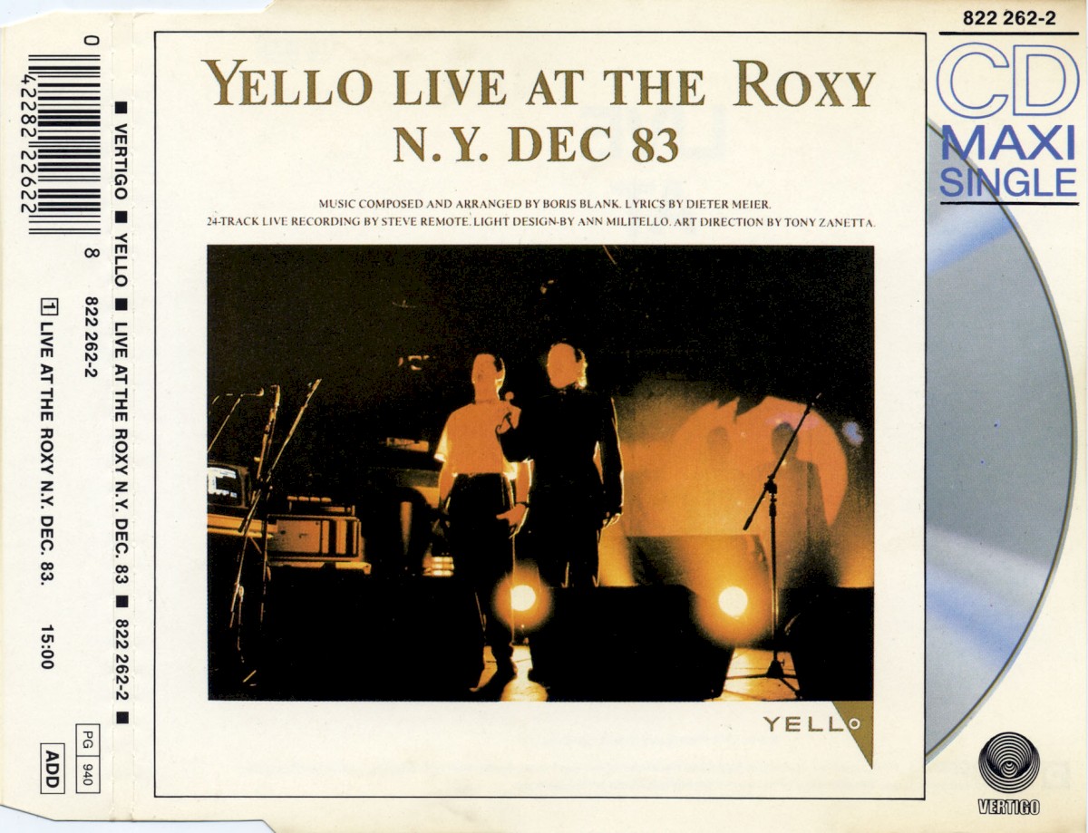 Live At The Roxy N.Y. Dec 83 cover