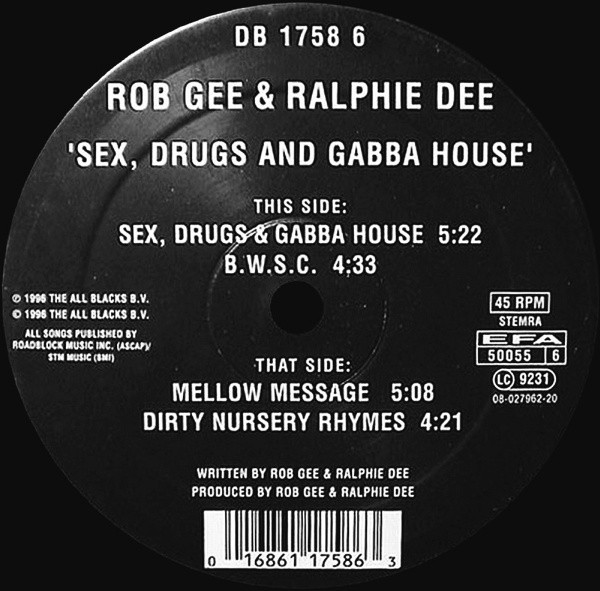 Sex, Drugs And Gabba House cover