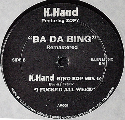 Ba Da Bing cover