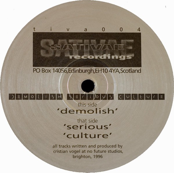 Demolish Serious Culture cover