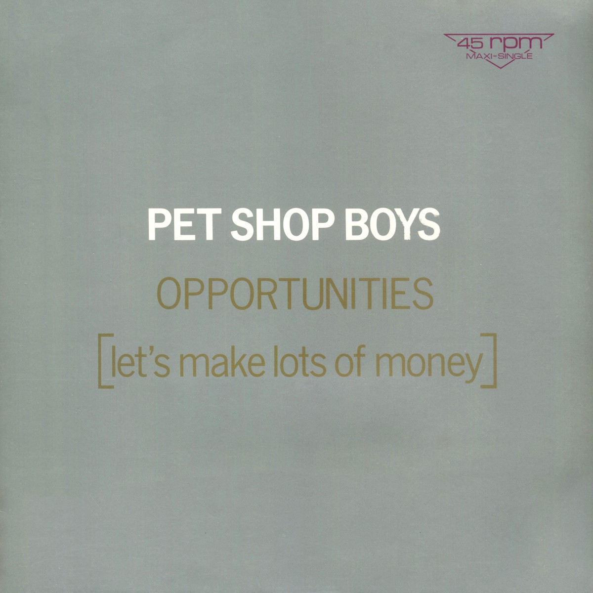 Opportunities (Let's Make Lots Of Money) cover