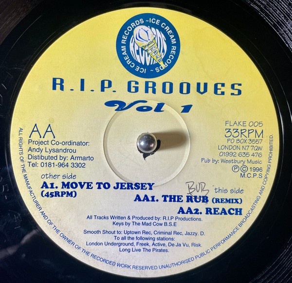 R.I.P. Grooves Vol. 1 cover
