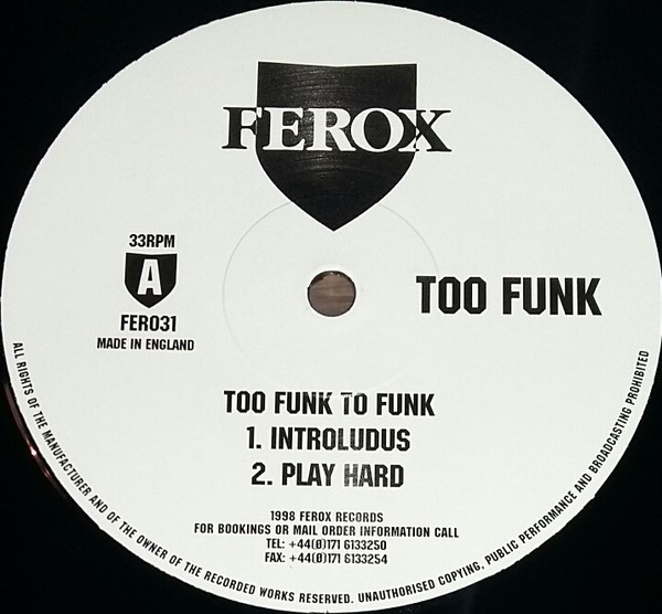 Too Funk To Funk cover