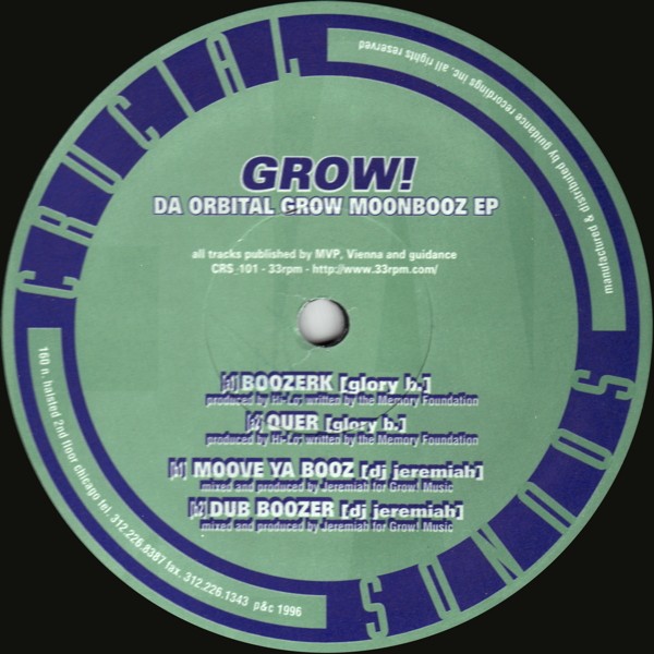 Da Orbital Grow Moonbooz EP cover