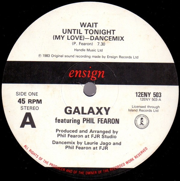 Wait Until Tonight (My Love) cover