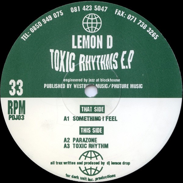 Toxic Rhythms E.P cover