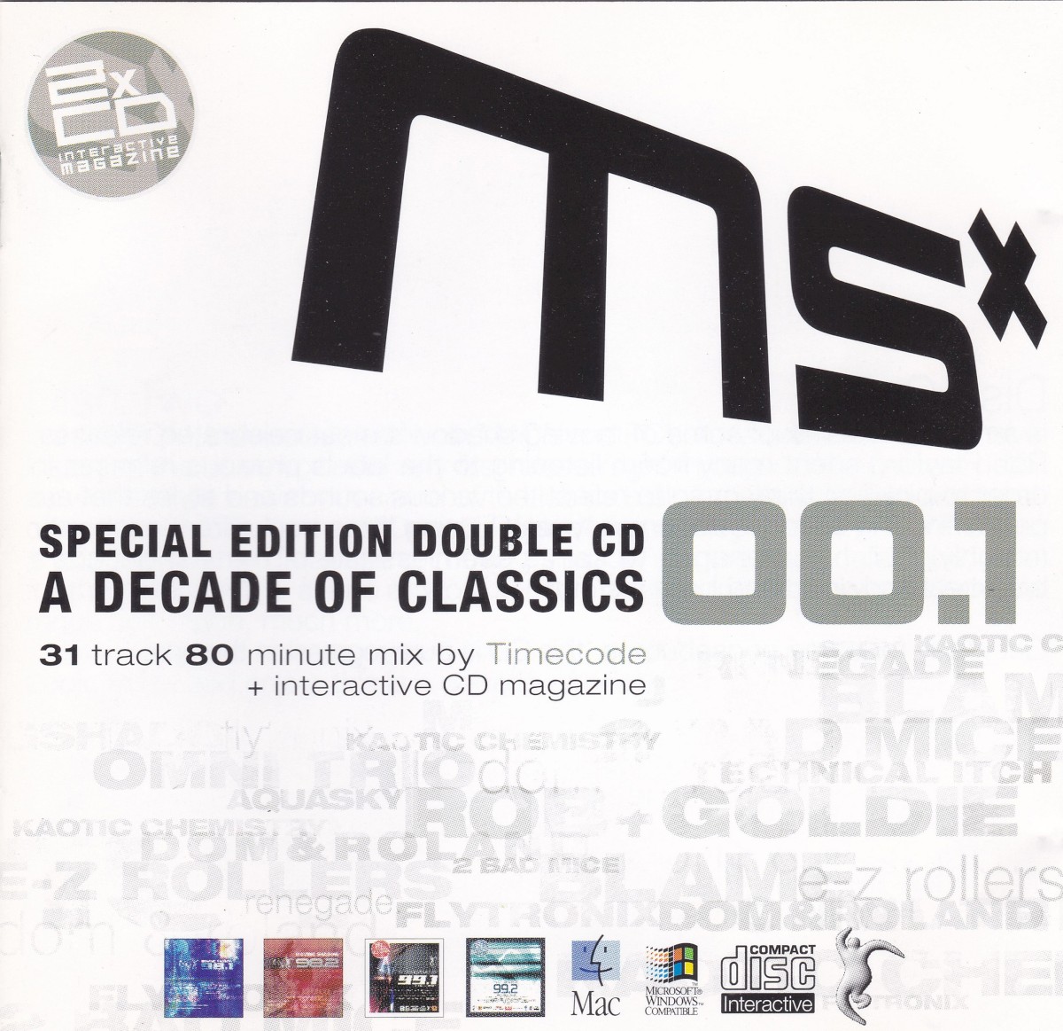 MSX00.1 10th Anniversary Special Edition CD. cover