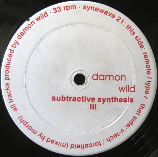 Subtractive Synthesis III cover